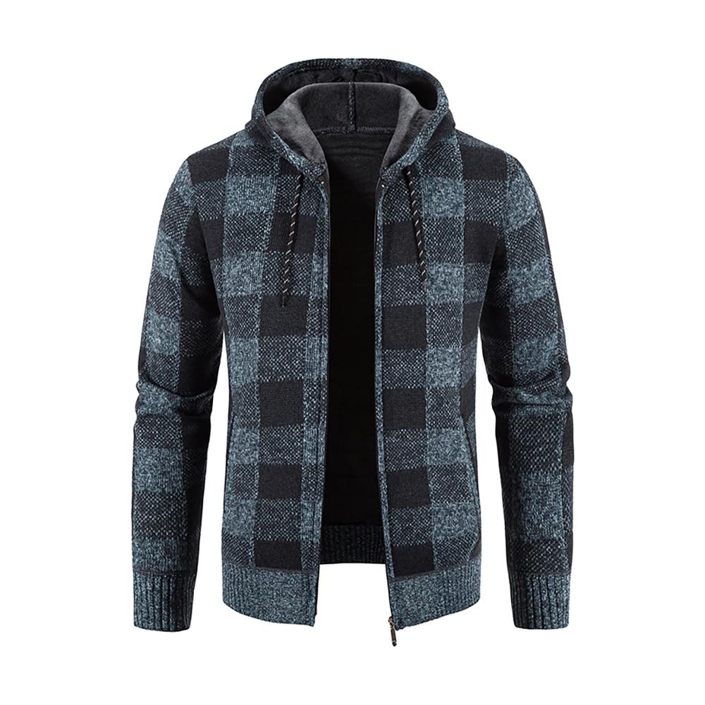 02blau Hoodie Herren Pullover Sweatshirt