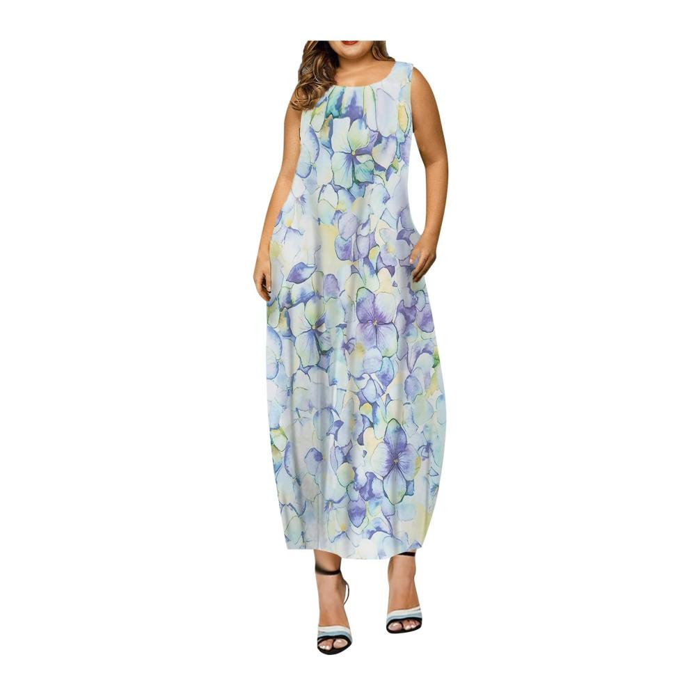 01-helles Lila Sommerkleid Damen Kurz