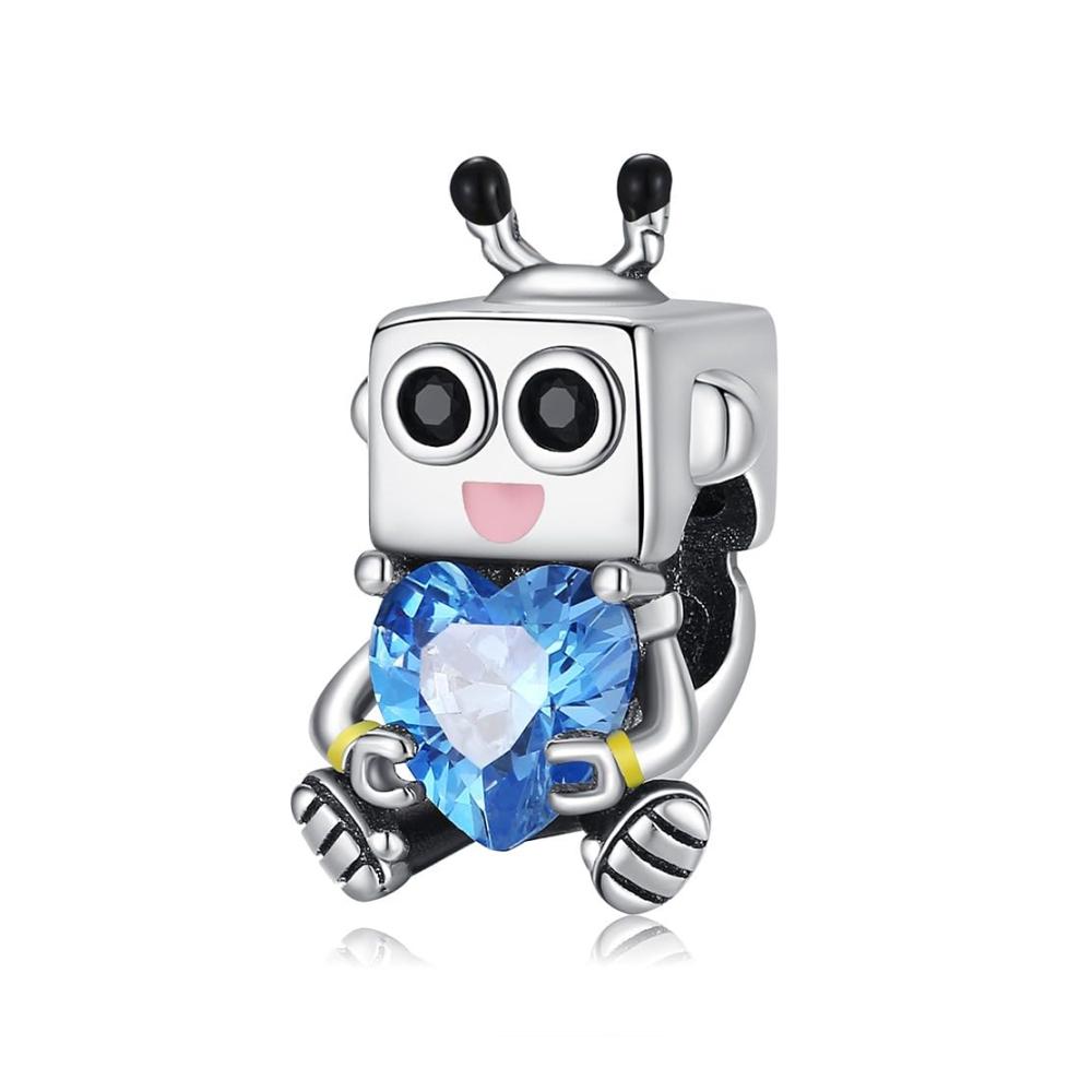 Herz blauer Zirkon Roboter