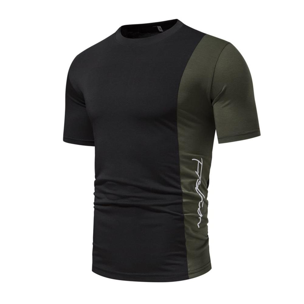 03-grün Kurzarm Shirts Herren