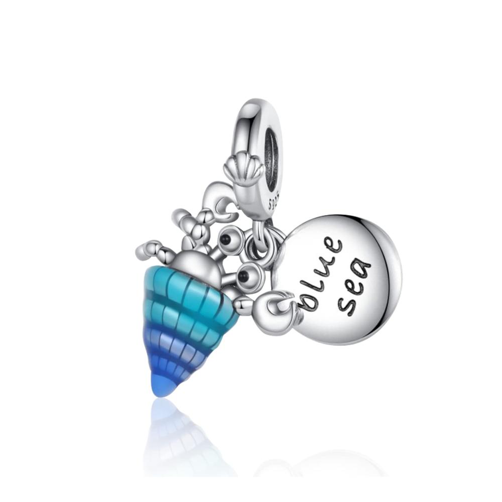 Conch Crab Blue Sea Charm