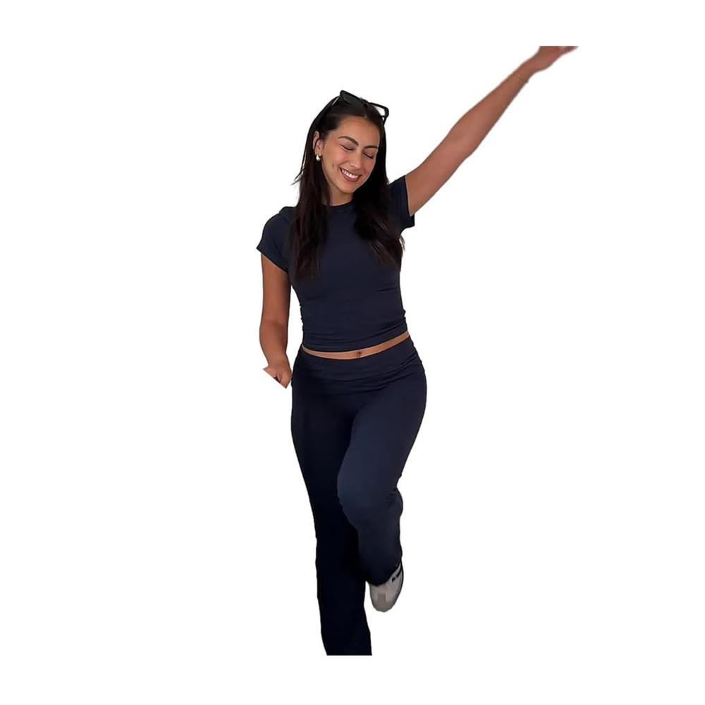 Navy Short Sleeve Set