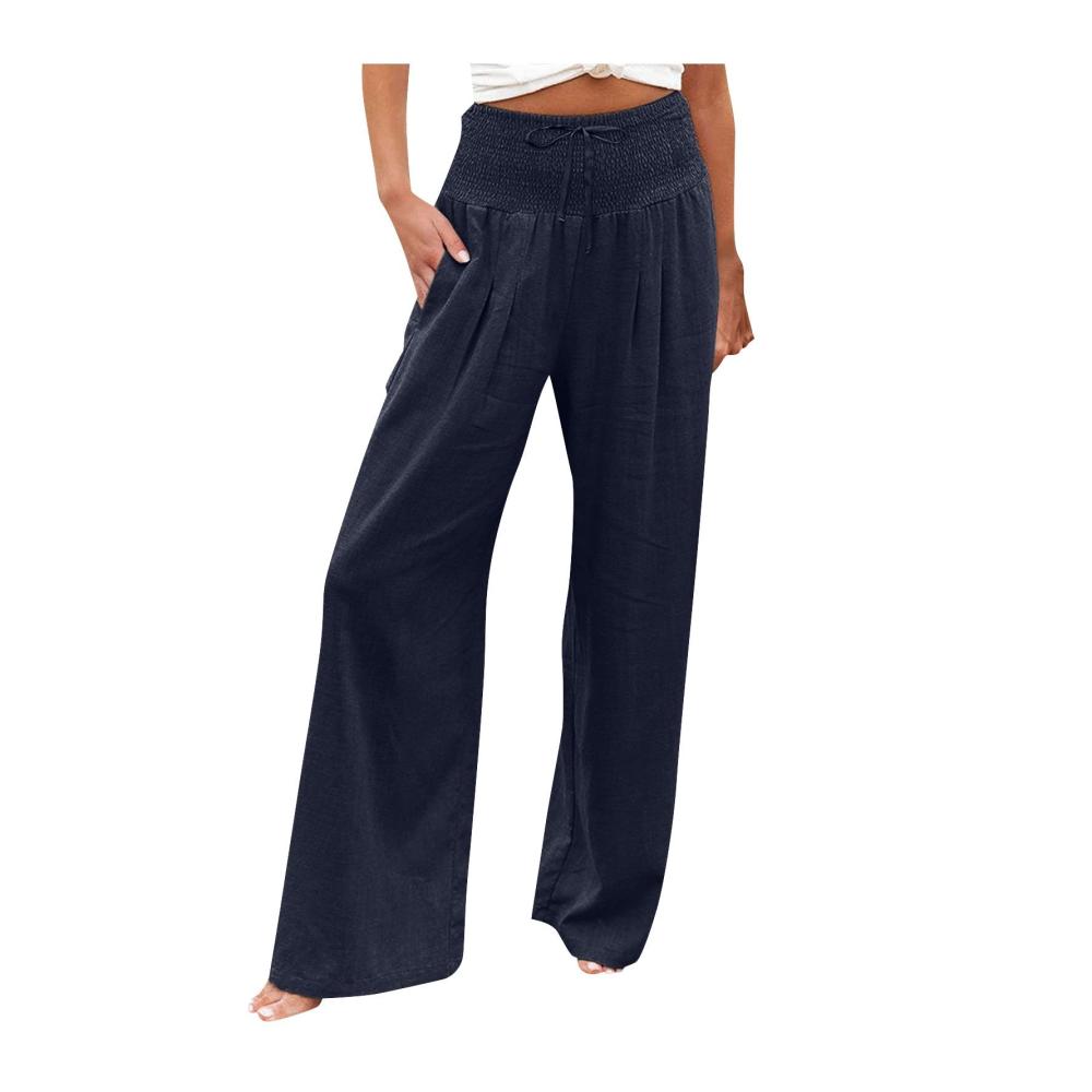02-marine Damen Hosen Sommer