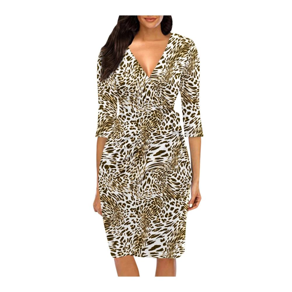 02-gelb Sommerkleid Damen