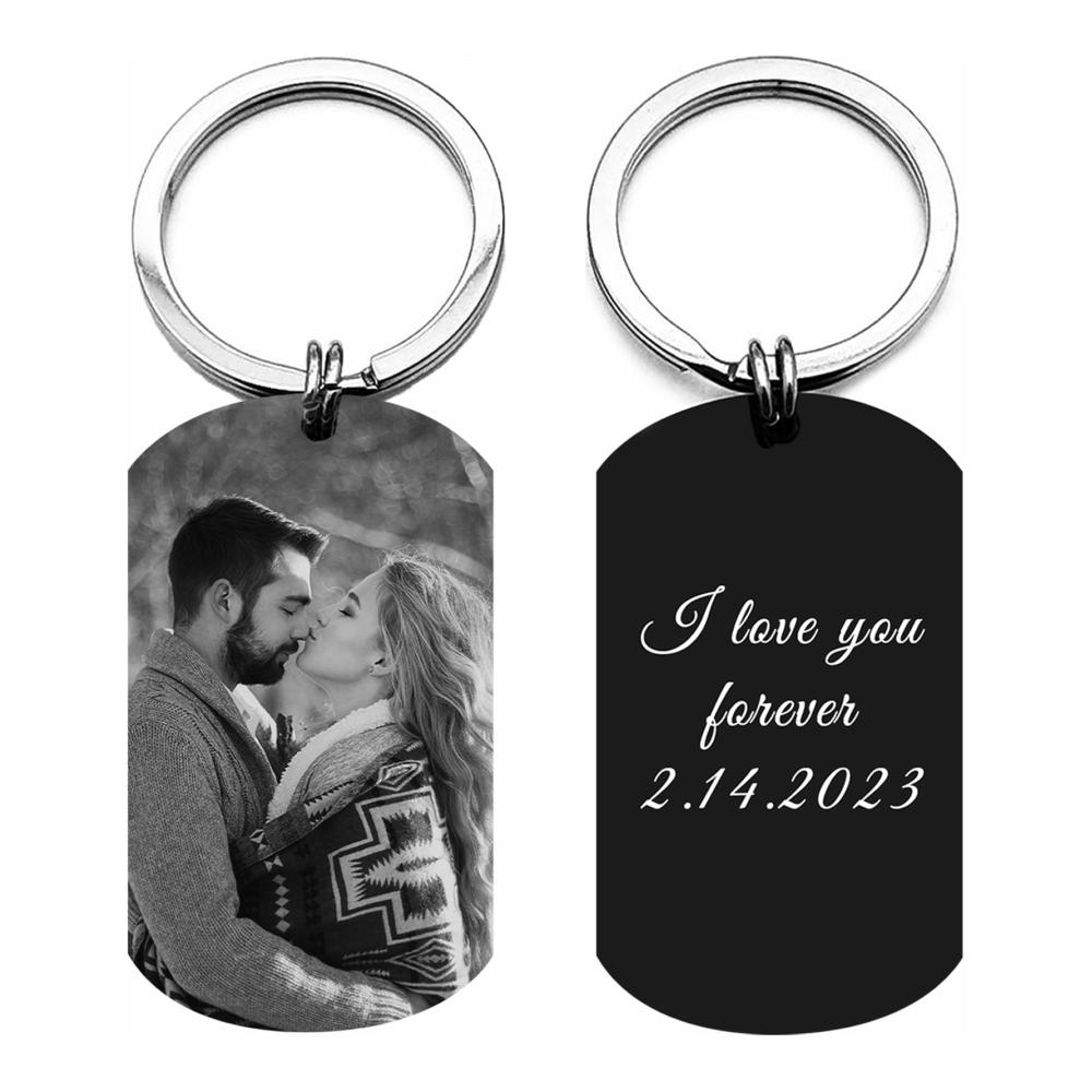 Dog Tag Schwarz-weiß Bild