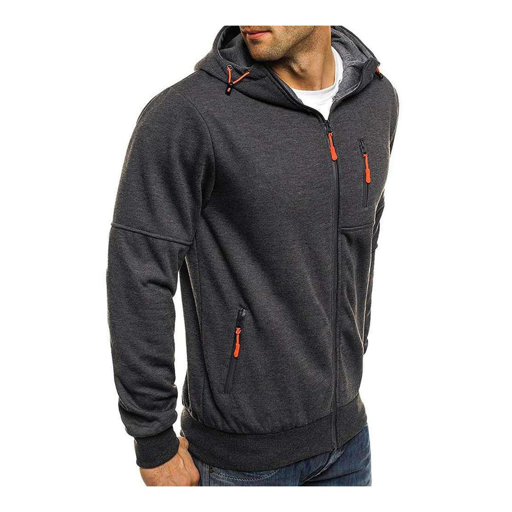 02dunkelgrau Winter Mantel Herren