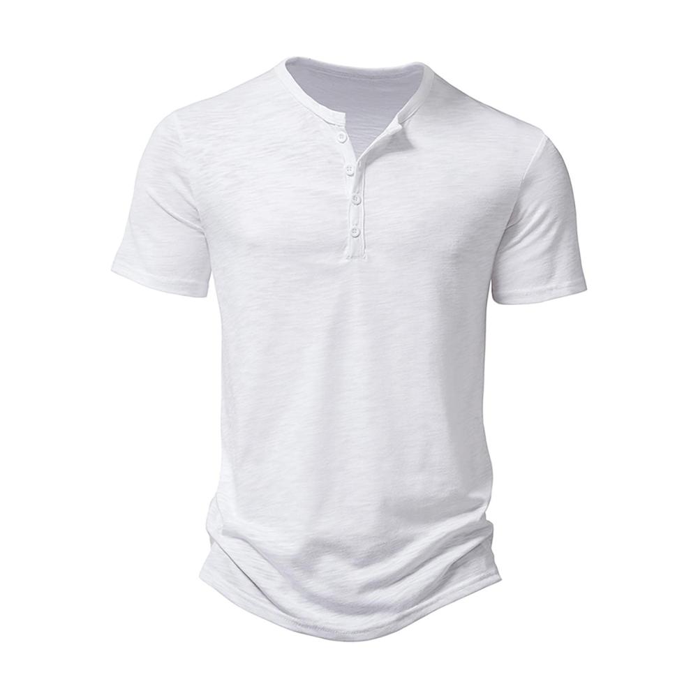 01-weiß Herren Kurzarm Shirt