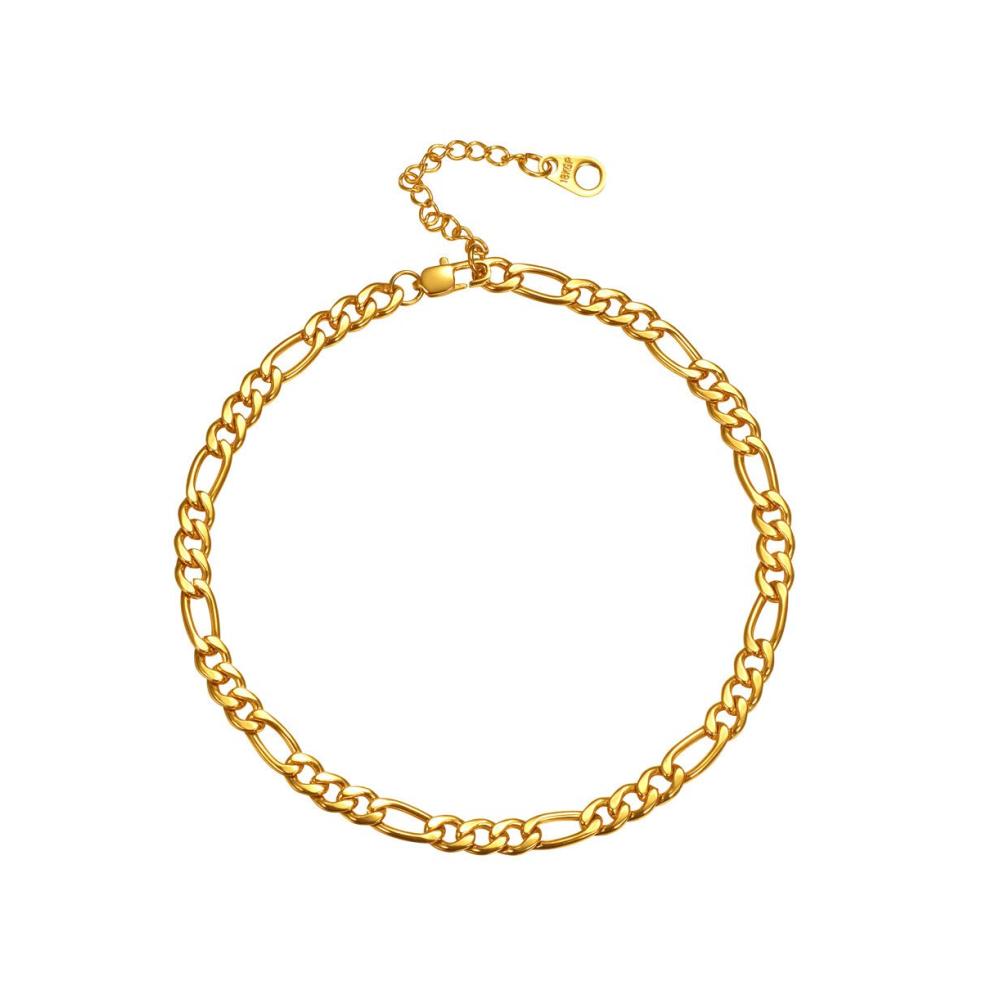 04 Figarokette 5mm/Gold