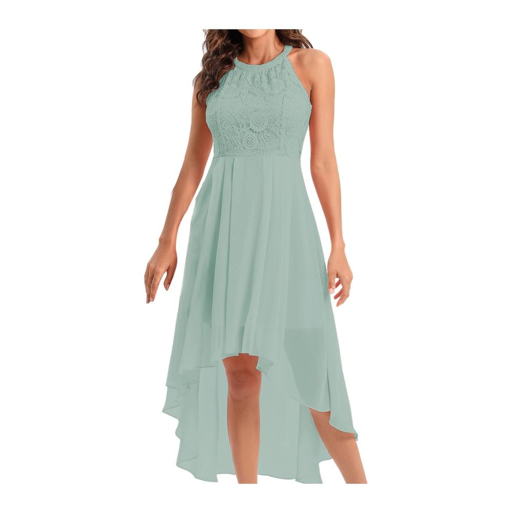 01himmelblau Kleid Damen Partykleid Kleider