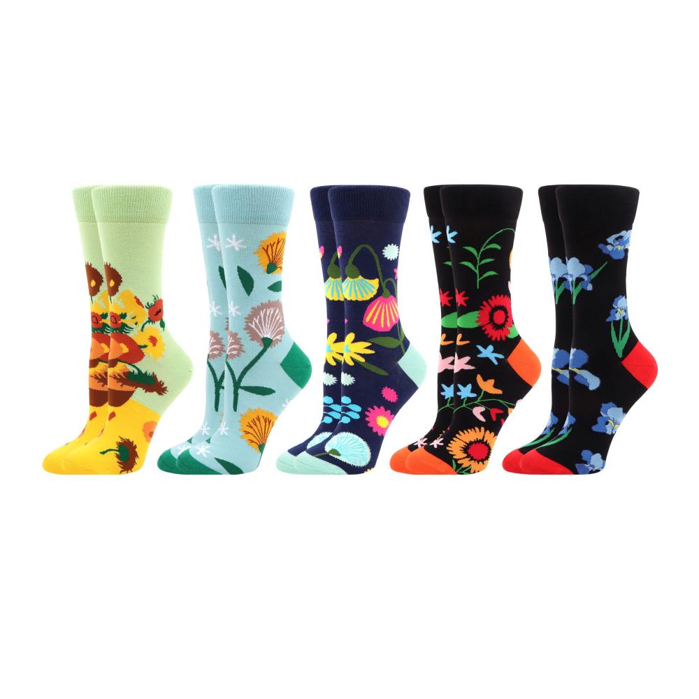 5 Paare - Bunten Blume Motiv