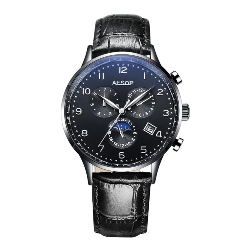 Schwarzes Leder