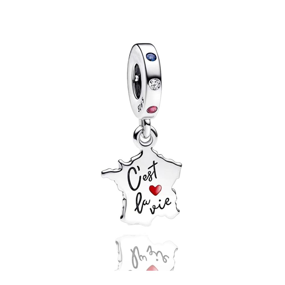 Map Puzzle Dangle Charm