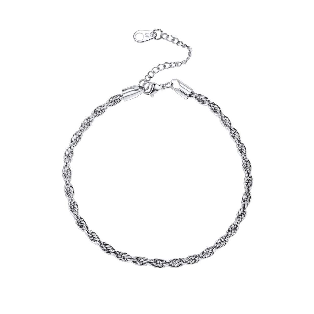03 Kordelkette 3mm/Silber