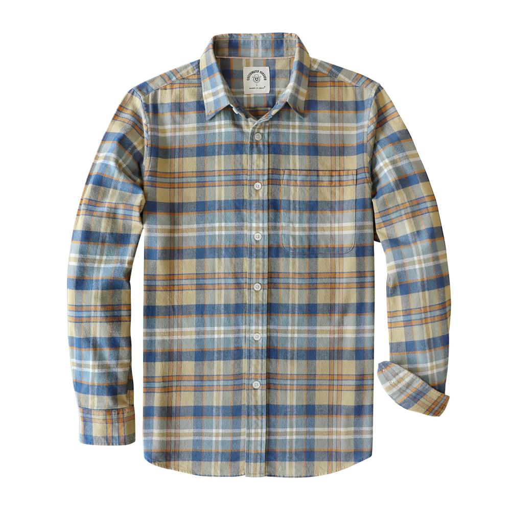 Blaues Khaki-plaid