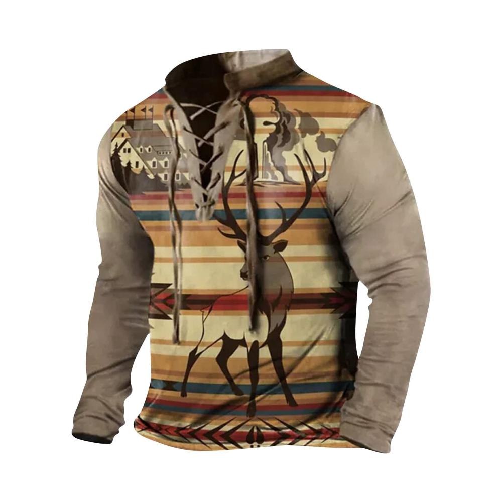 06khaki Herren Pullover Strickjacke