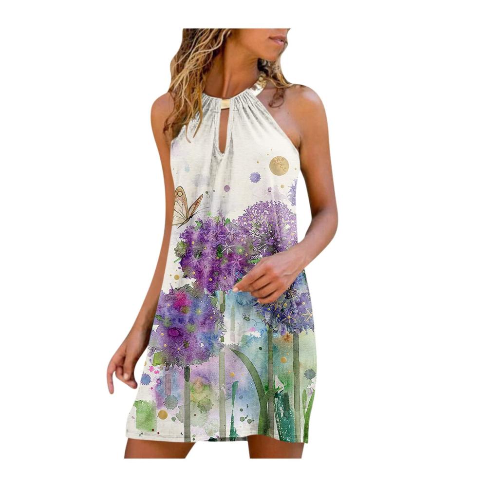 03-lila Sommerkleider Damen