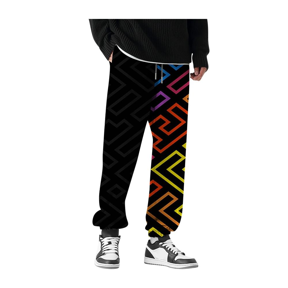 03-mehrfarbig Hosen Herren Sommer