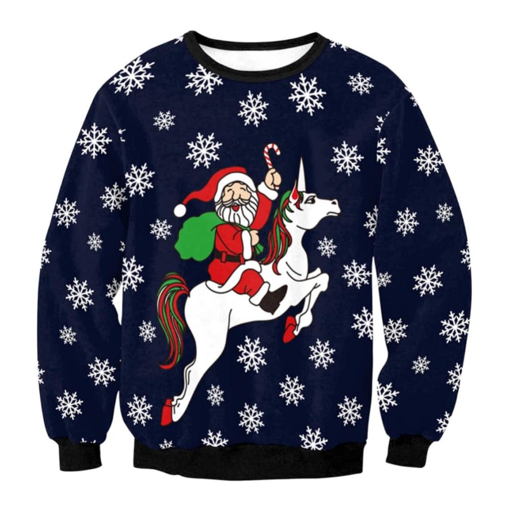 Weihnachtsmann und Einhorn