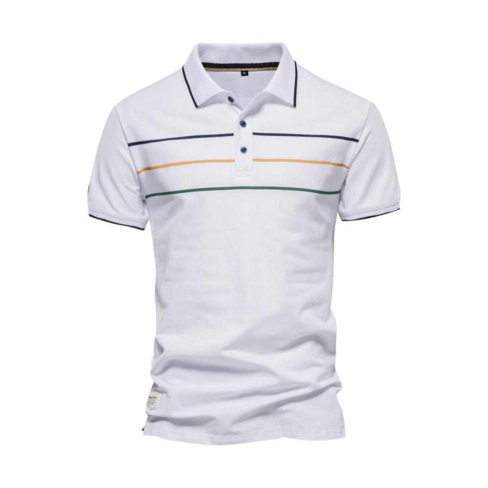 06-weiß Kurzarm Shirts Herren