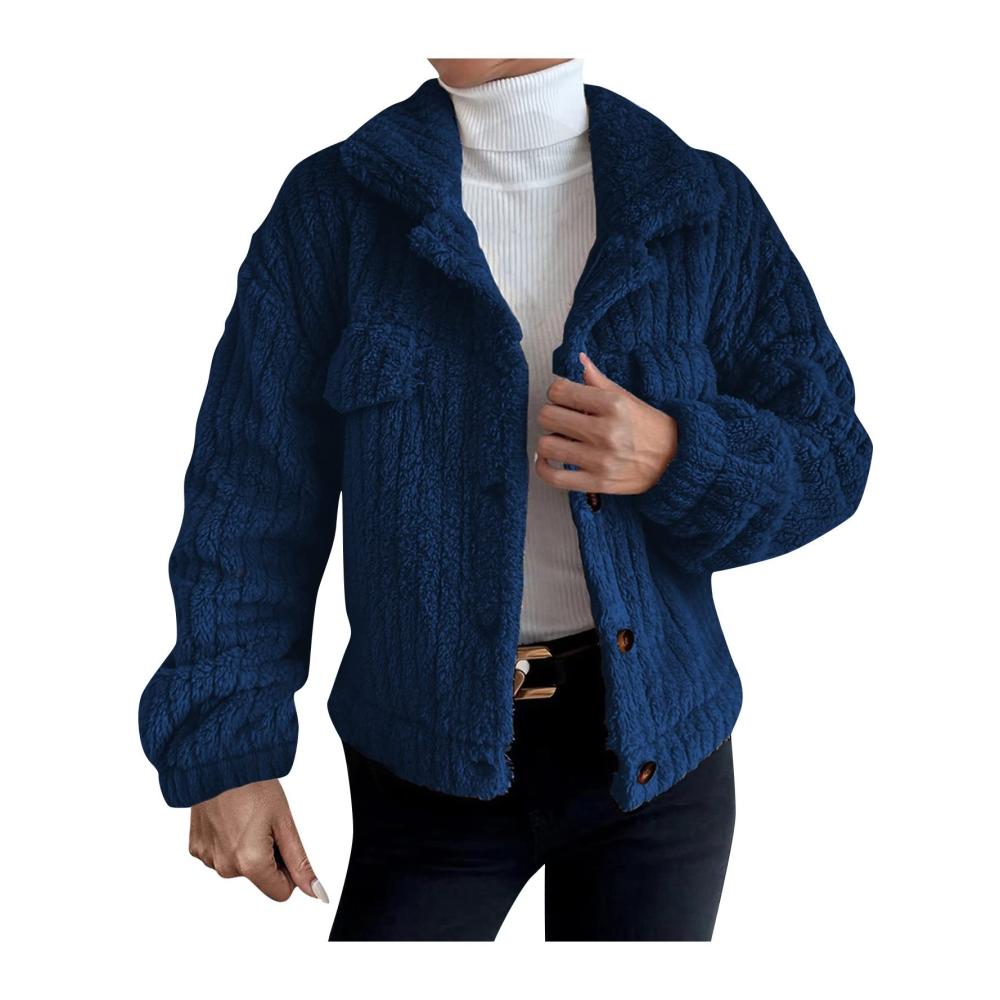 01-dunkelblau Damen Mantel