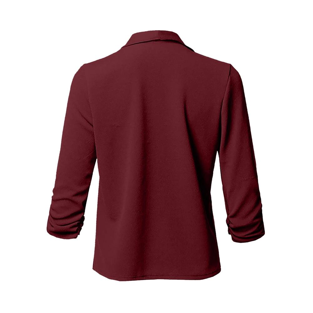 01-weinrot Strickjacke Damen Strickmantel