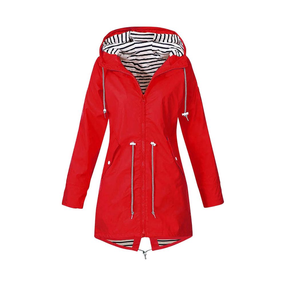 01-rot Regenjacke Damen