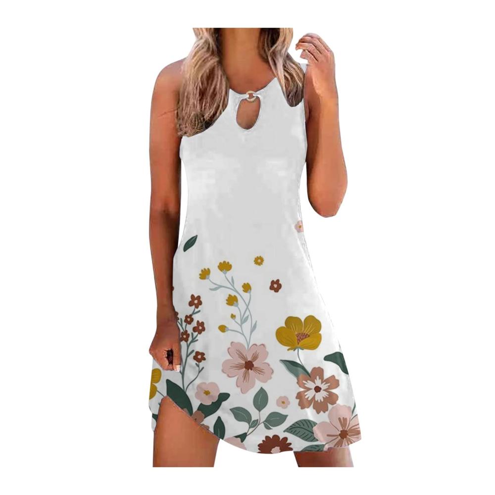 05-weiß Sommerkleider Damen