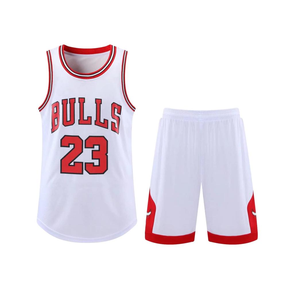 23-weiß 2-piece Basketball Kinder Trikot