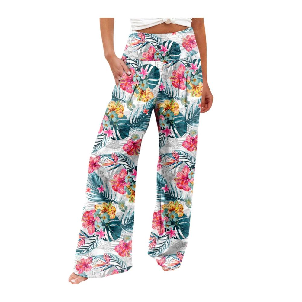 04-mehrfarbig Damen Hosen Sommer