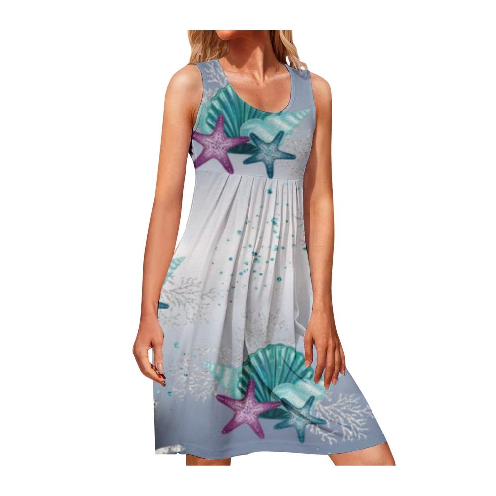 01-grau Damen Sommerkleider