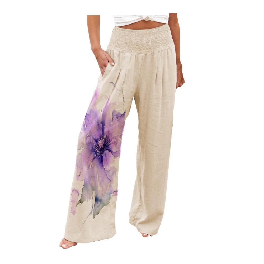 01-lila Damen Hosen Sommer