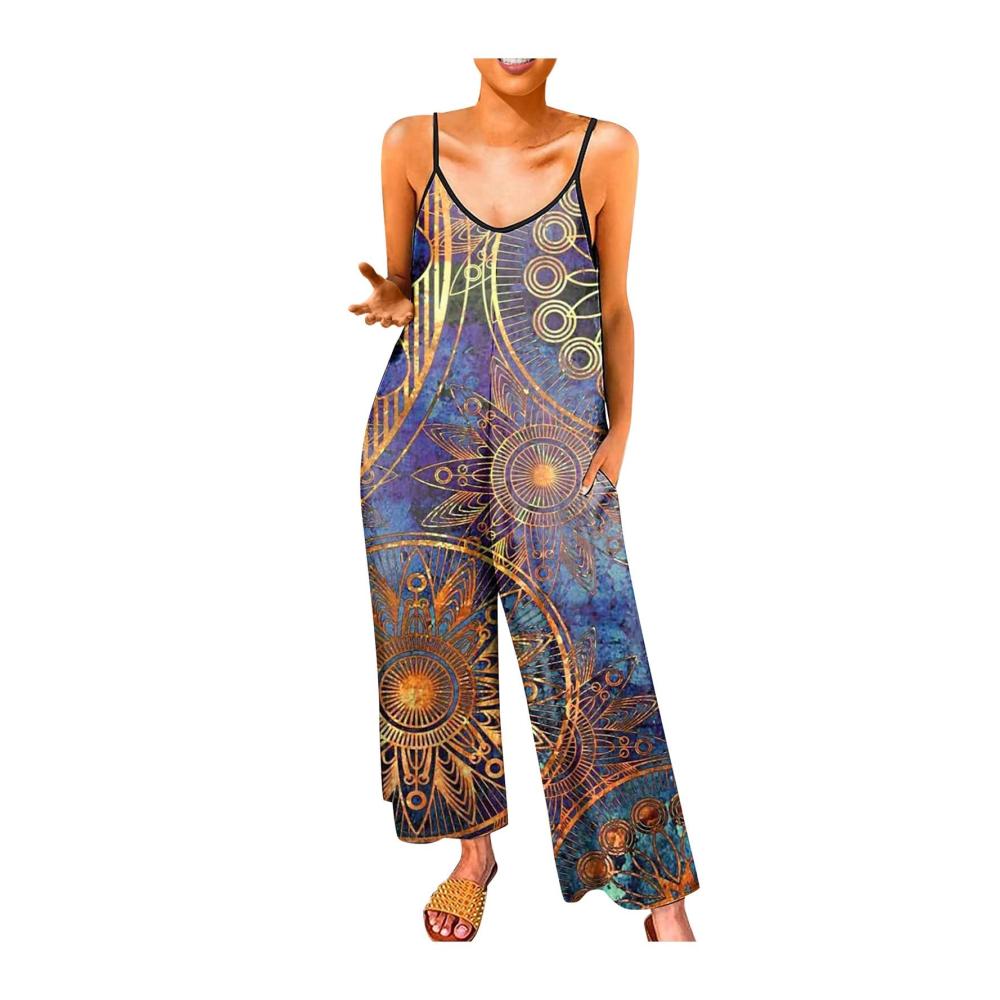 01-himmelblau Damen Jumpsuit Latzhosen Sommer