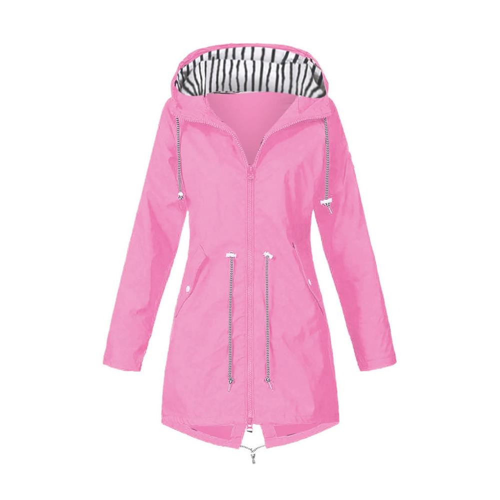 01-Rosa Damen Regenjacke Wasserdicht