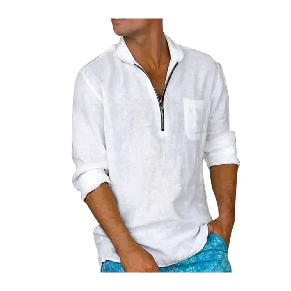 03weiß Langarmshirts für Herren