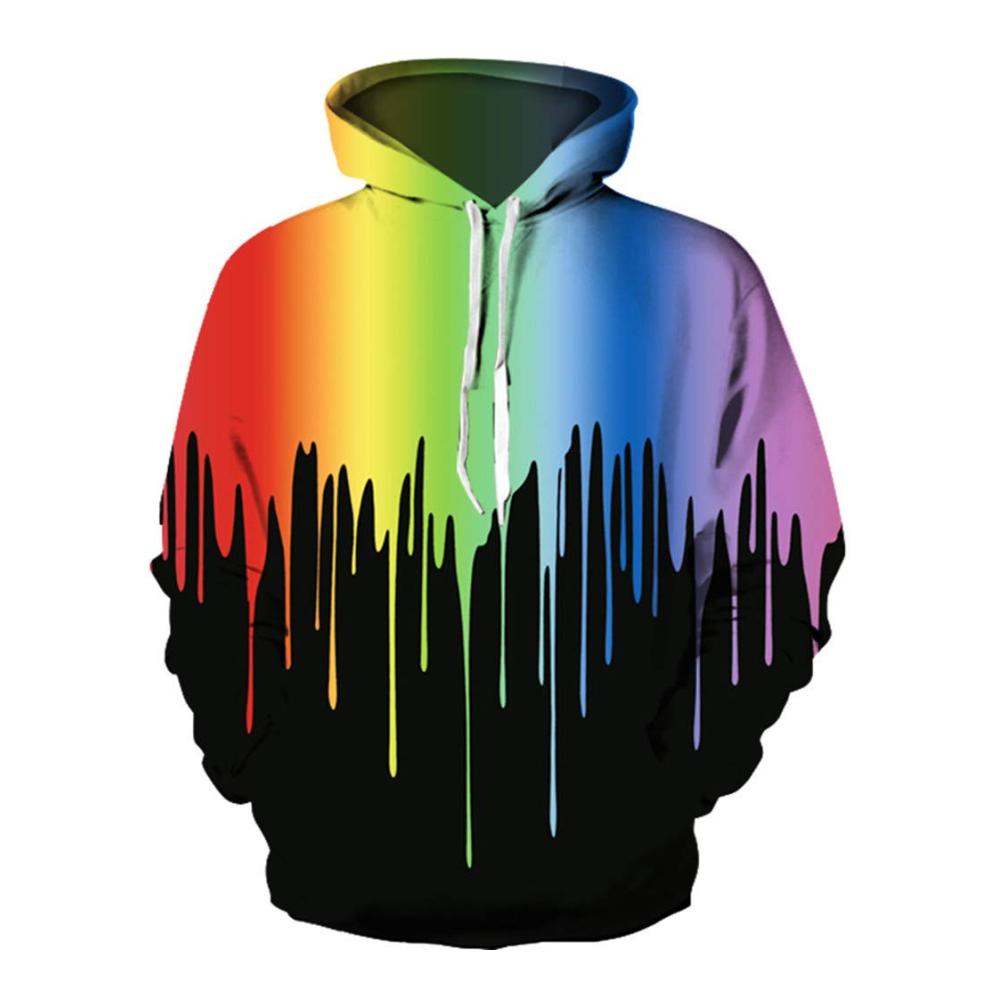 Schmelzender Regenbogen auf Schwarz