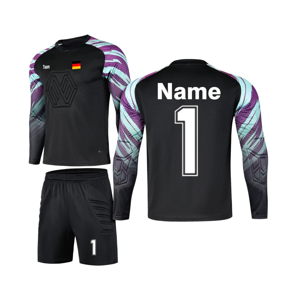 Schwarzes Trikot & Shorts