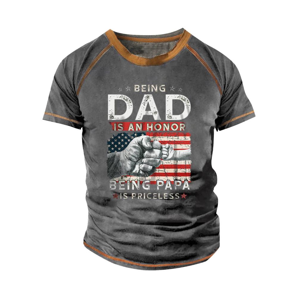 05-grau Kurzarm Shirts Herren