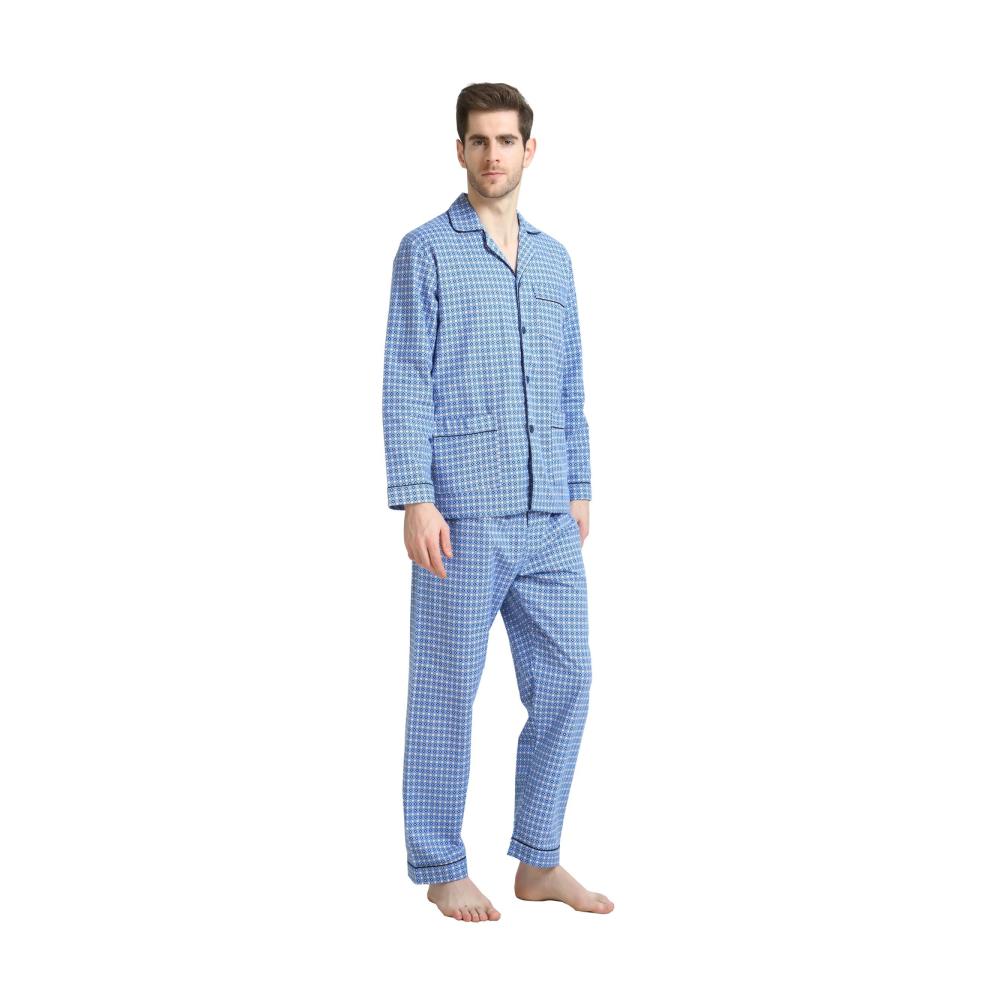 Dunkelblau mit Gentleman Pattern Print