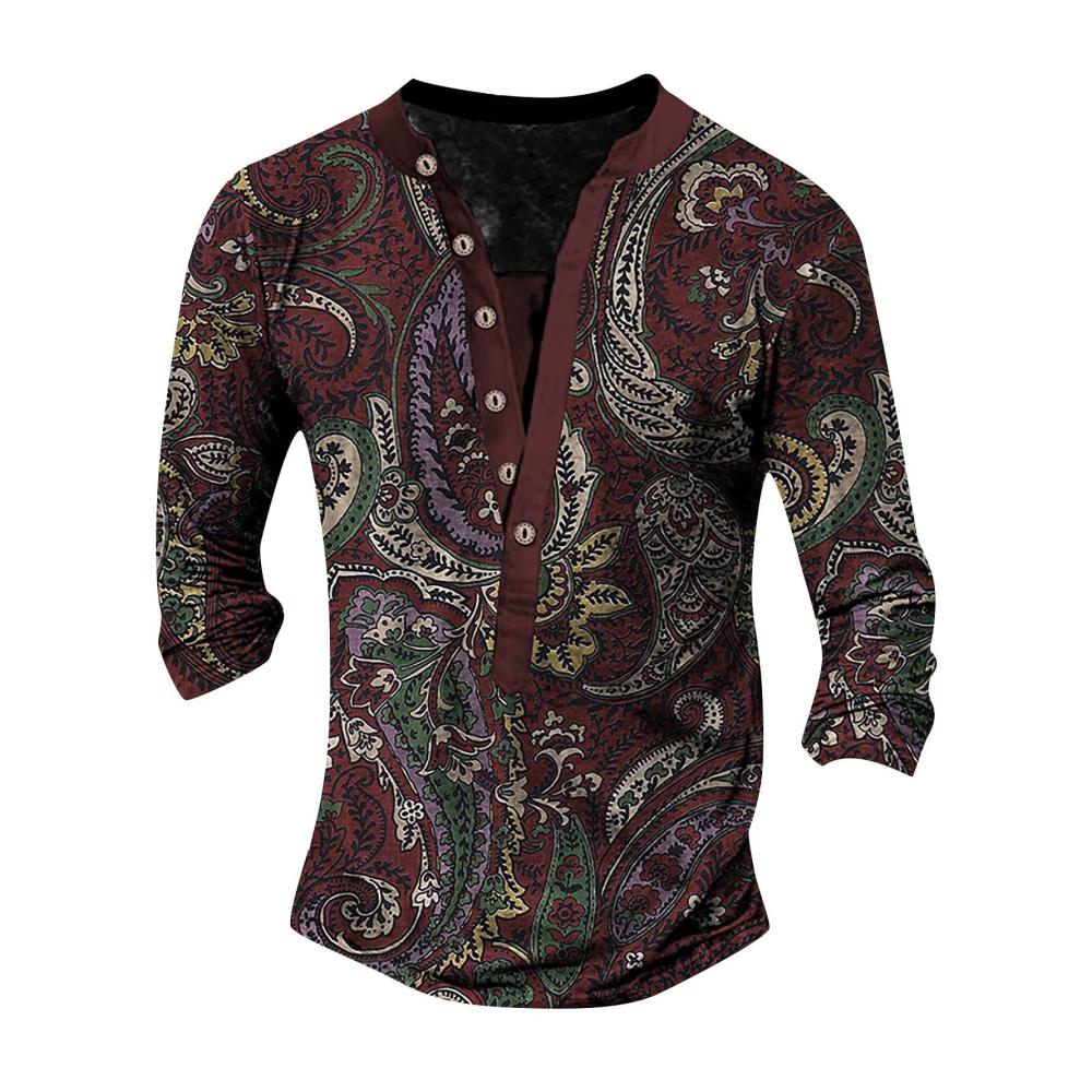 04weinrot Langarmshirts für Herren