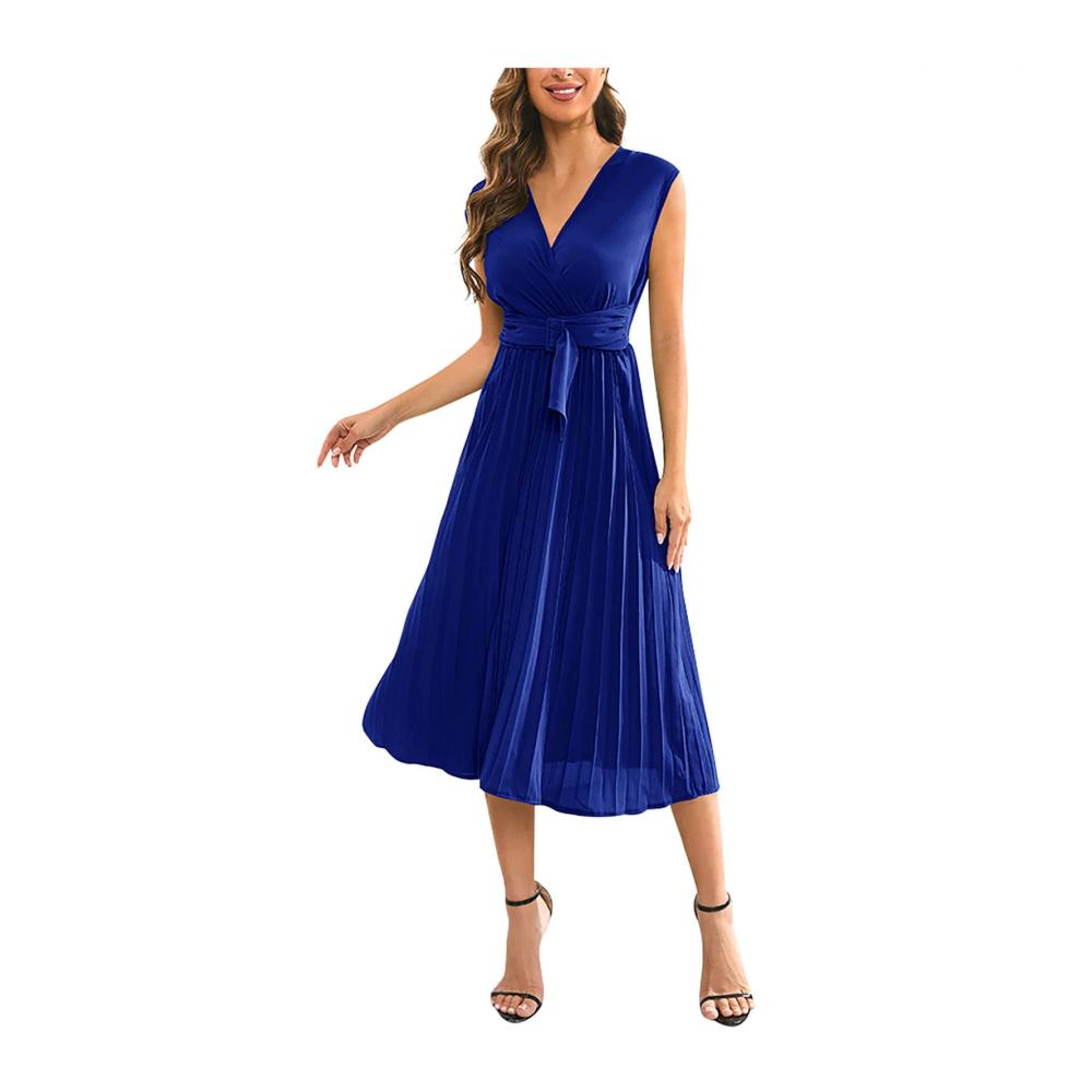 05-blau Damen Sommerkleider