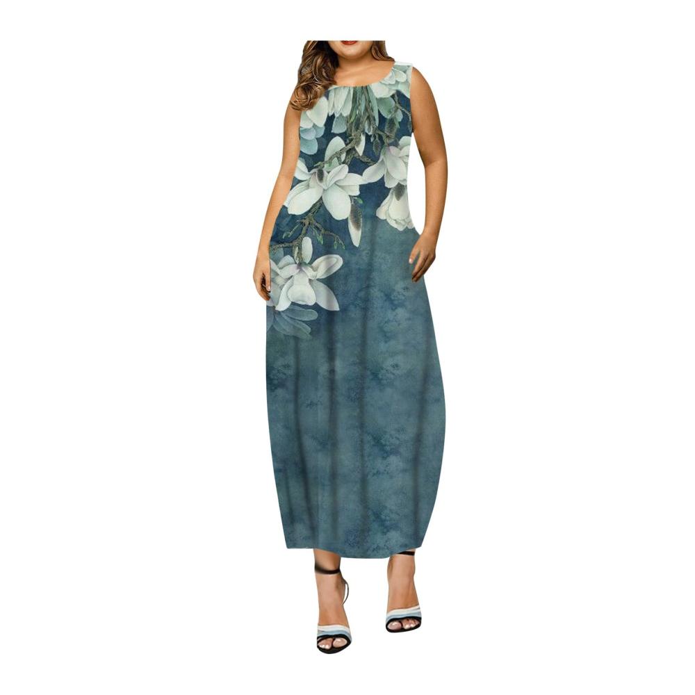 01-marine Sommerkleid Damen Kurz