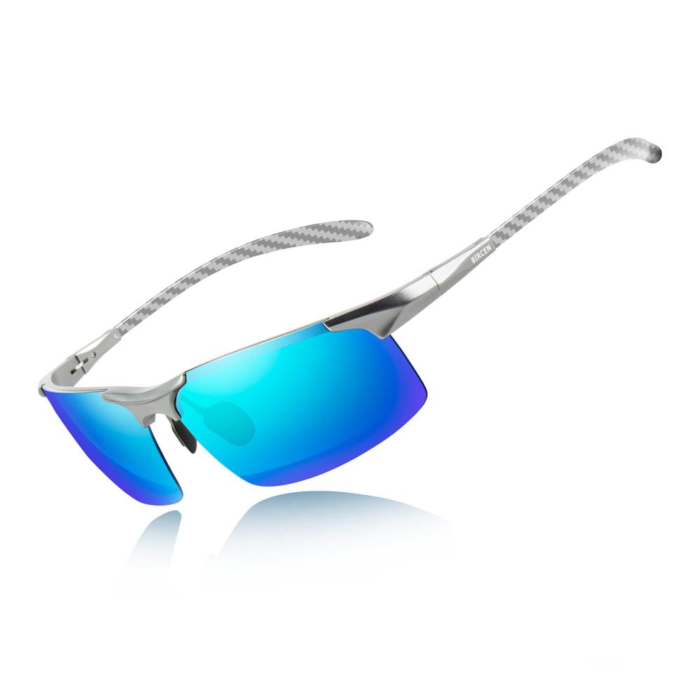 H-silver Frame Blue Lens