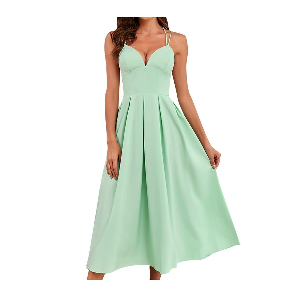 01grün Kleid Damen Partykleid Kleider