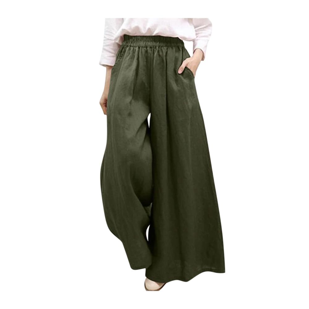 01-armeegrün Damen Hosen Sommer