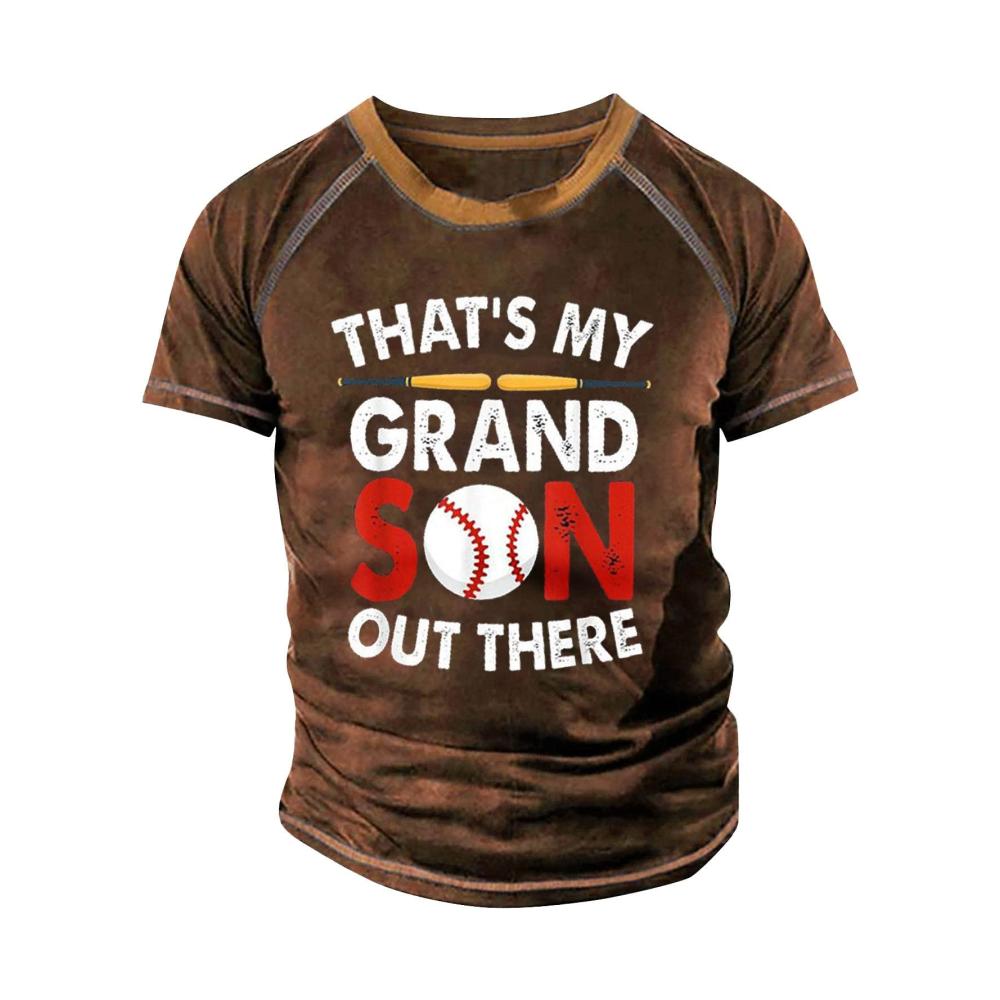 03-braun Kurzarm Shirts Herren