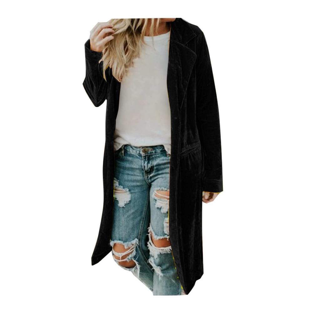 01-schwarz Winter Damen Mantel