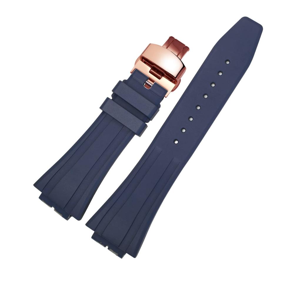 Blaues Armband Rosenschnalle
