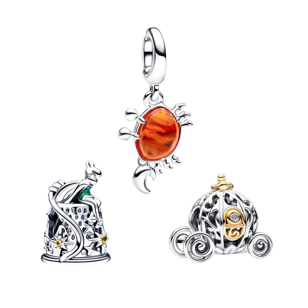 Flower Fairy Carriage Mermaid Crab Charm