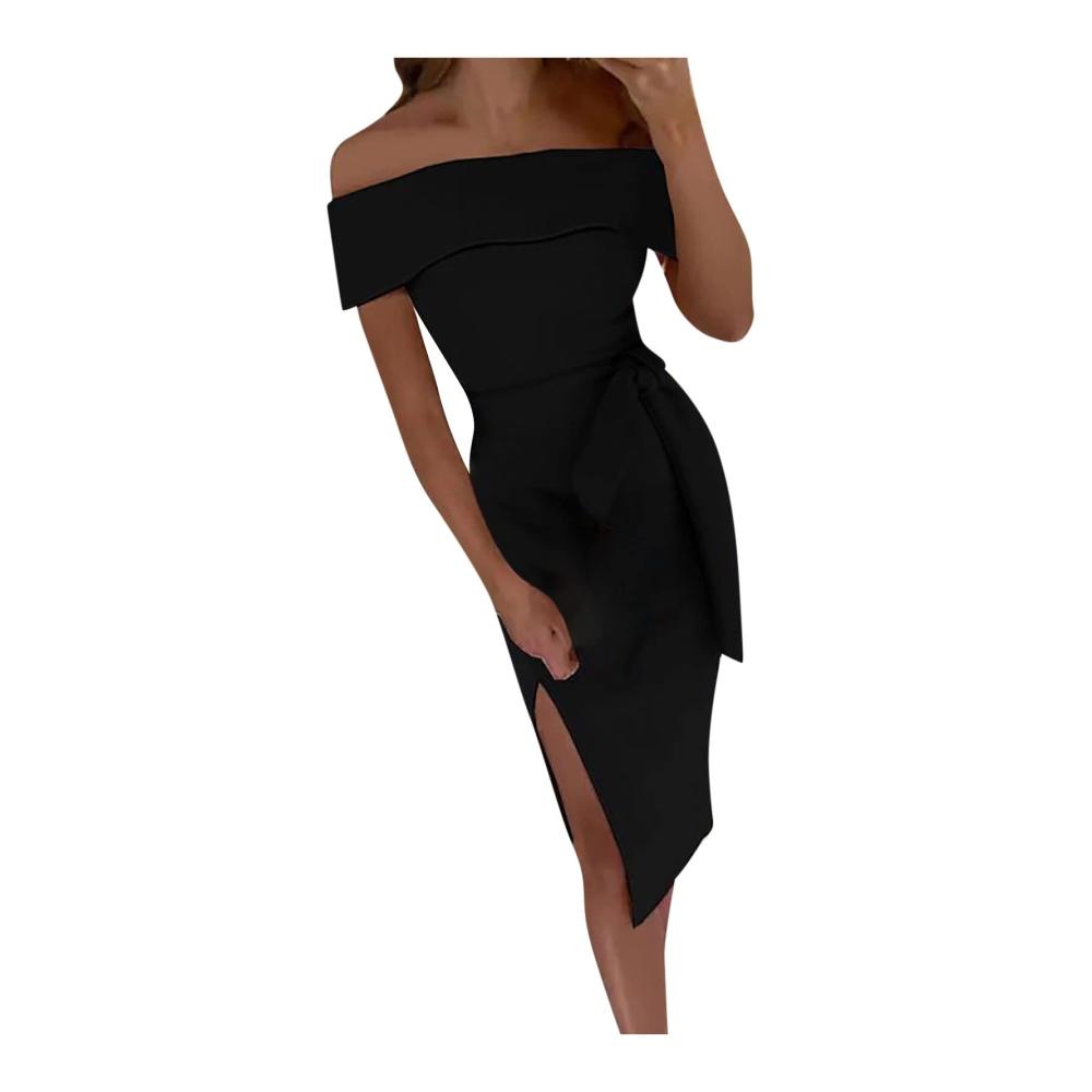01-schwarz Freizeit Kleider Damen