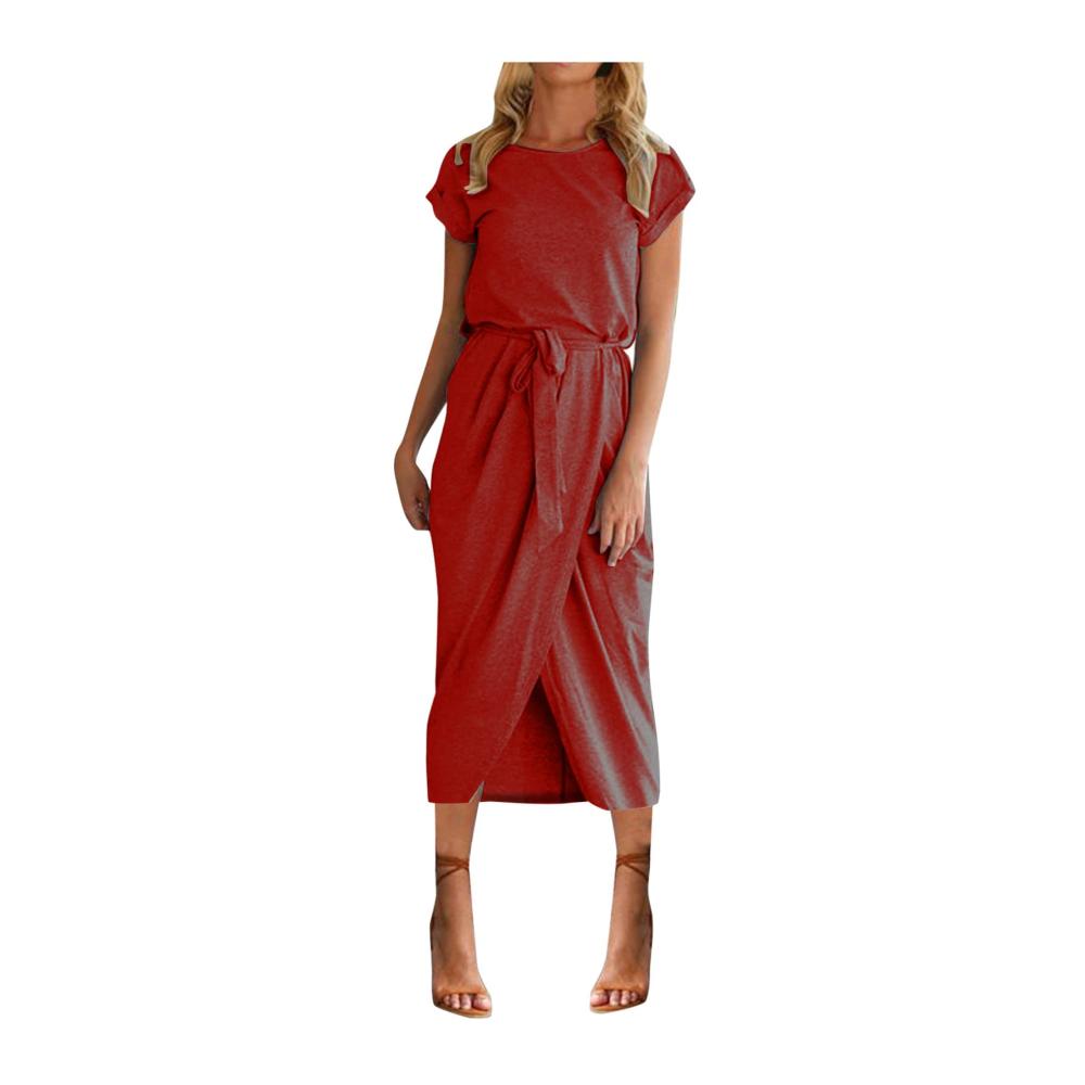 03-rot Sommerkleid Damen